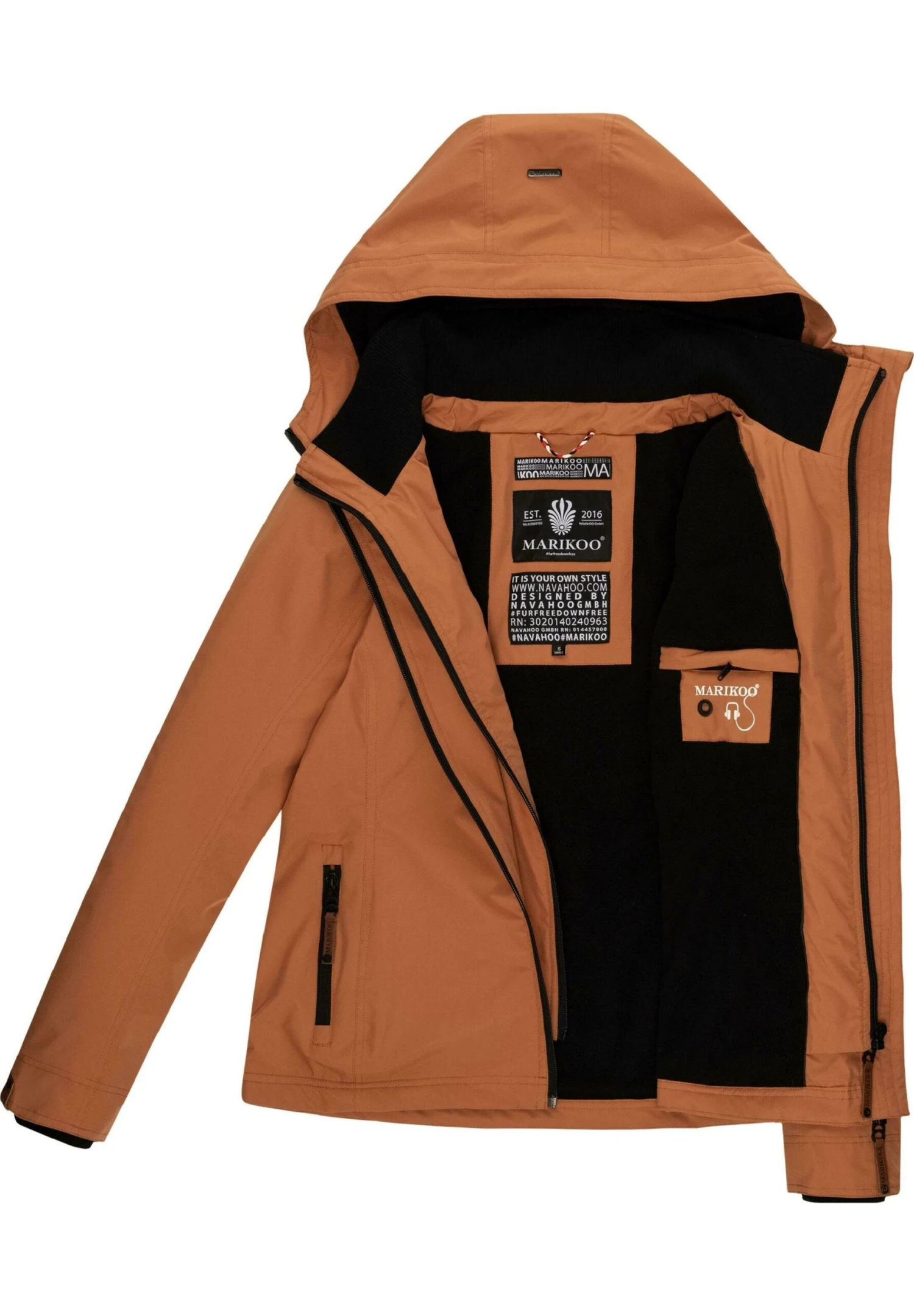 Marikoo Erdbeere - Chaqueta Outdoor - Rusty Cinnamon 4 Marikoo Erdbeere - Chaqueta Outdoor - Rusty Cinnamon - Imagen 4