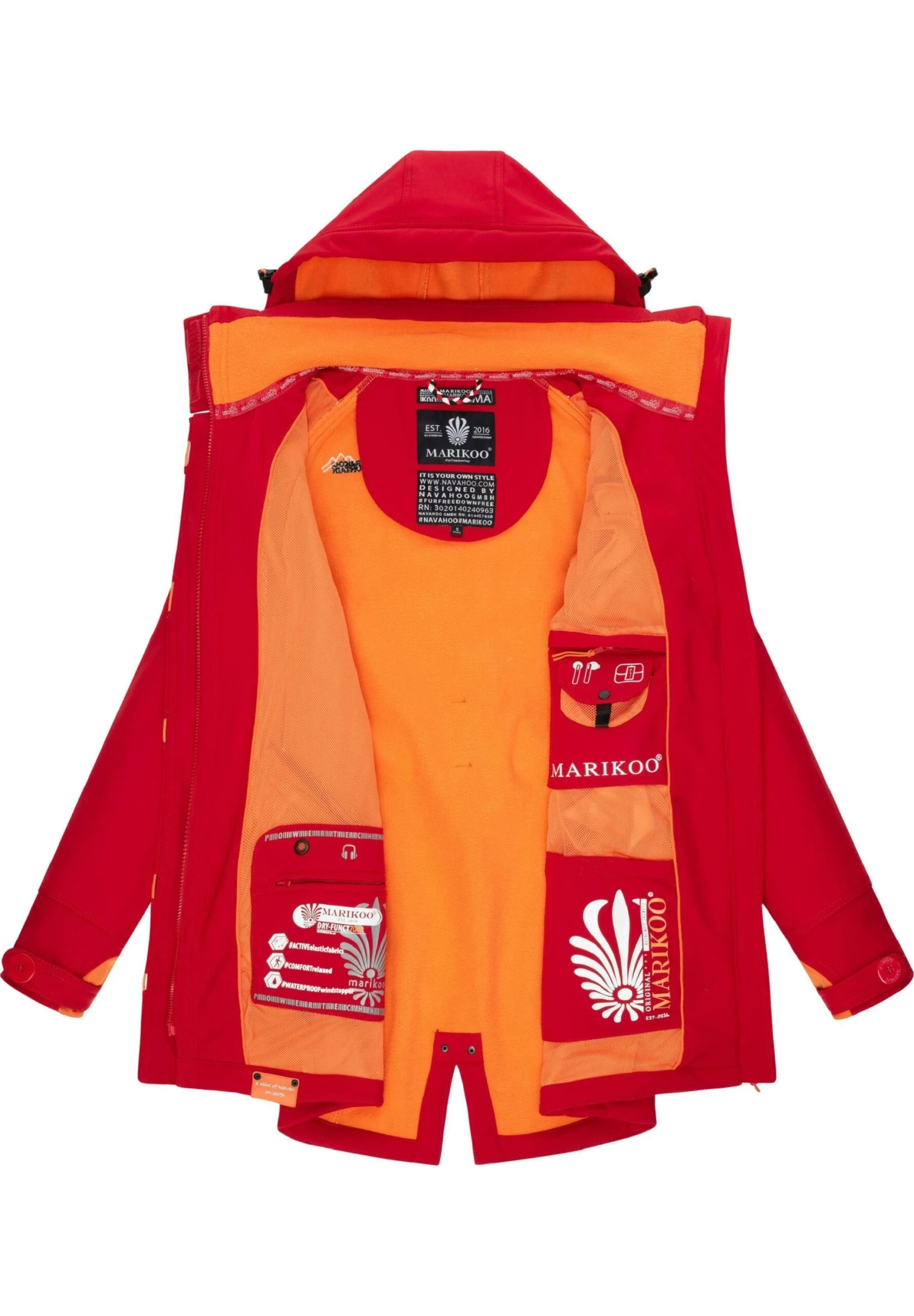 Marikoo Soulinaa - Parka - Light Red 4 Marikoo Soulinaa - Parka - Light Red - Imagen 4